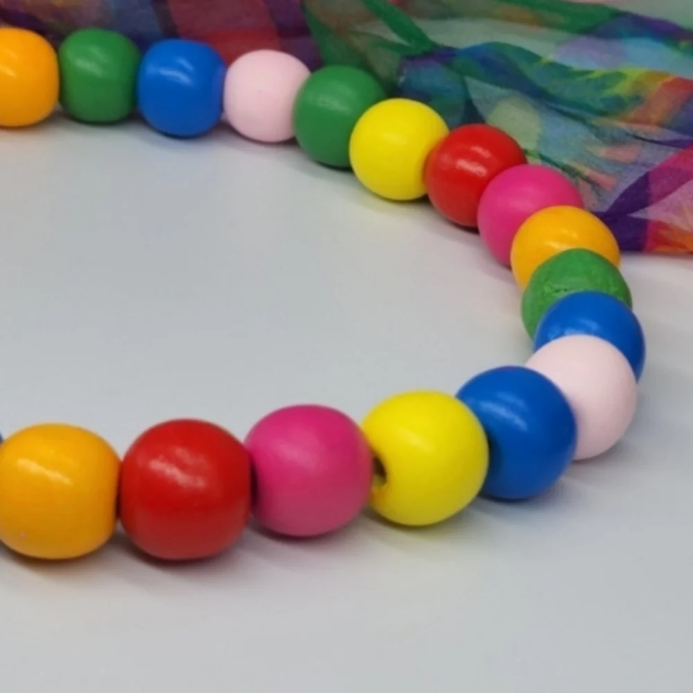❤️  Lightweight Necklace Colorful Jewelry Hypoallergenic Woodmade Stretchy